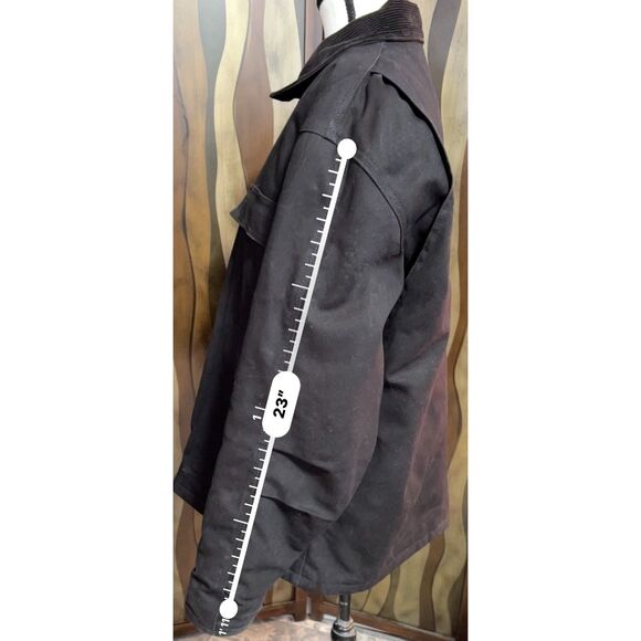 Berne Apparel black cotton duck work jacket. Size L. - Picture 5 of 9